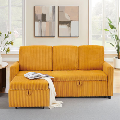Corduroy Sectional Sofa, L Shaped Minimalist Couches With Ottomans Chaise, Modern Deep Seat Cloud Plush Corduroy Sofa Set For Living Room by PPorfamilia