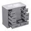 Ensemble de meuble-lavabo 36 po avec évier, six tiroirs, diviseur de tiroir multifonctionnel, tablette réglable-24942617-24942614