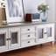 Meuble télé en bois massif American Light Luxury