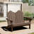 Creaghan 49" W Folding HDPE Double Adirondack Chair-1800254082
