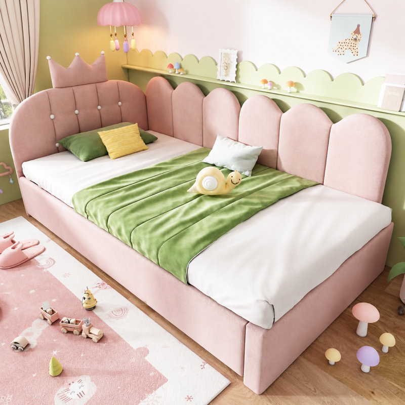 Upholstered Bed, Pink