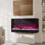 Ivy Bronx 150cm W Black Electric Fireplace