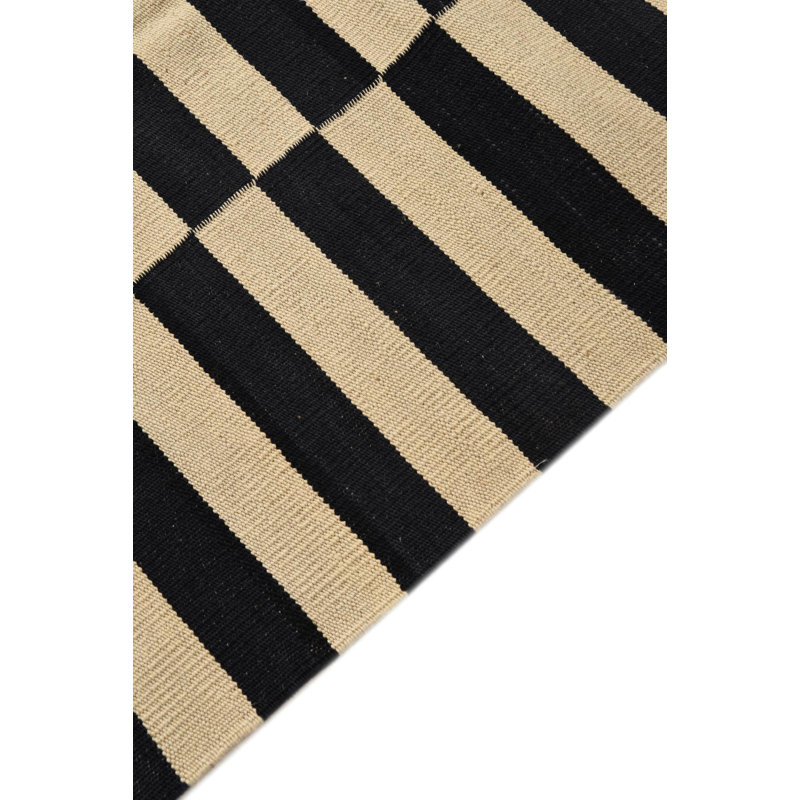 Tapis noir et blanc Orta