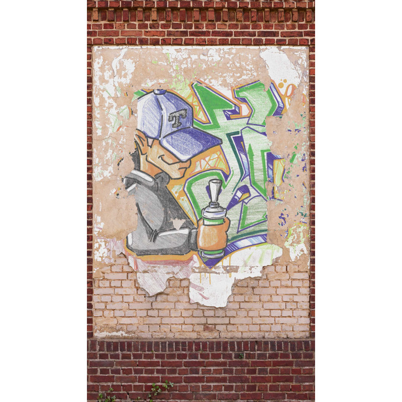 Ellinor Brick Wall Mural