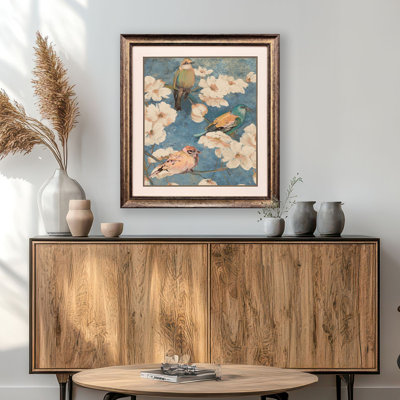 «Garden Birds I», art encadré