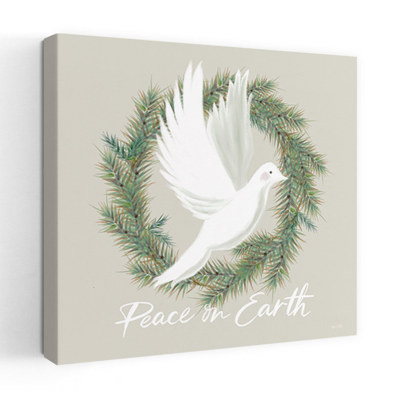 Peace on Earth Dove, art contemporain, H 18 po x l 18 po