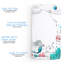 JumpOff Jo - Drap-housse pour lit de bébé, drap de lit de bébé 100% coton respirant très doux pour matelas de lit de bébé standard et lits pour tout-petits, 28 po x 52 po - Moonlight Mermaid-114763805