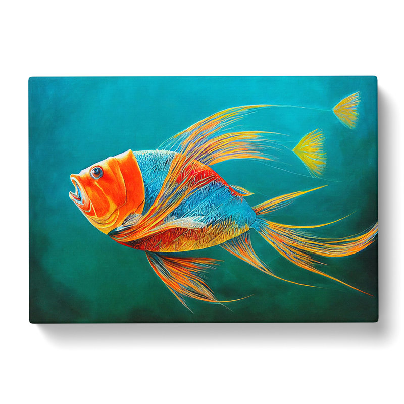 Fish Portrait Vol.5 - Wrapped Canvas, 35cm H x 50cm W x 3cm D