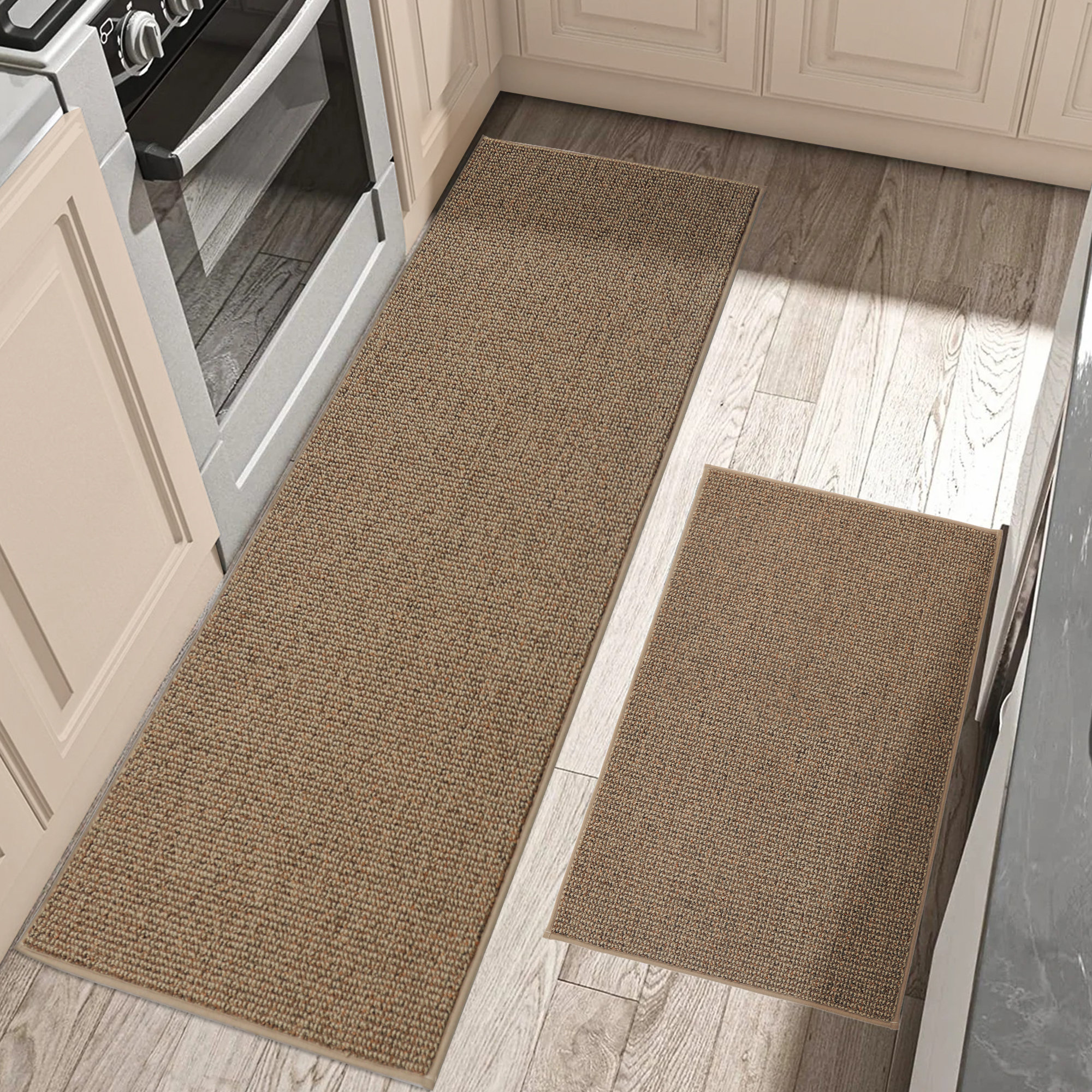 Ebern Designs Non-slip Kitchen Rugs And Mats 2pcs, Absorbent And Stain ...
