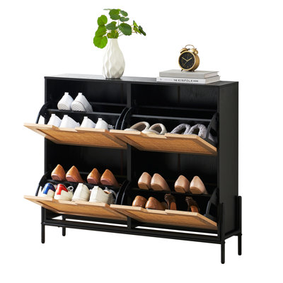 16 Pair Shoe Storage Cabinet