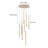 Cracraft 8 - Light Gold LED Cluster Pendant