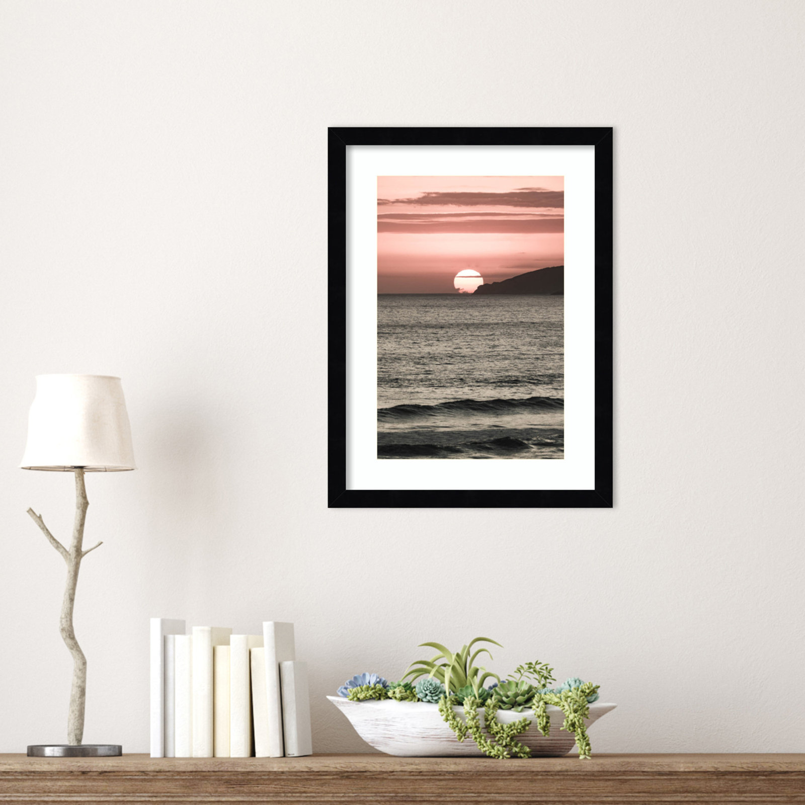 Daisey "Melting Skies" Print, Black, 17" H x 13" W