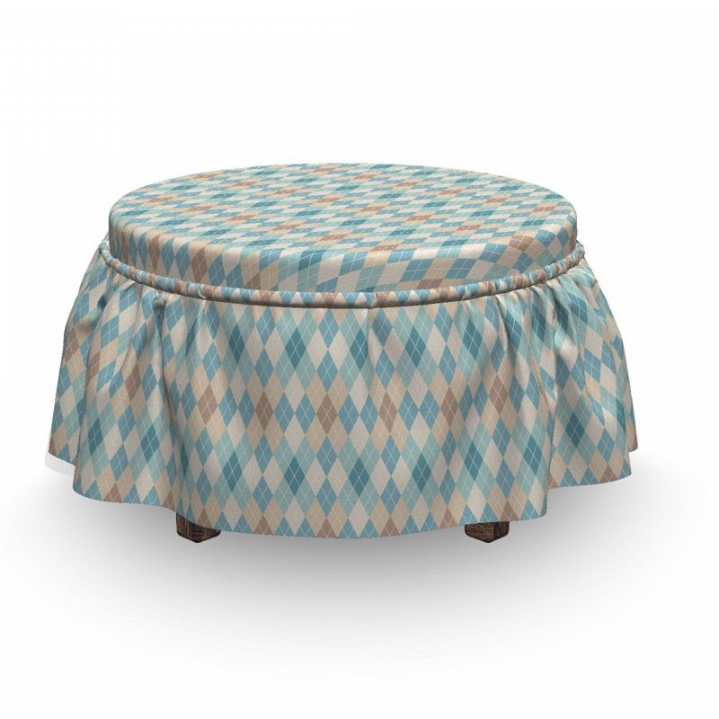 Housse pour repose-pieds rhombus