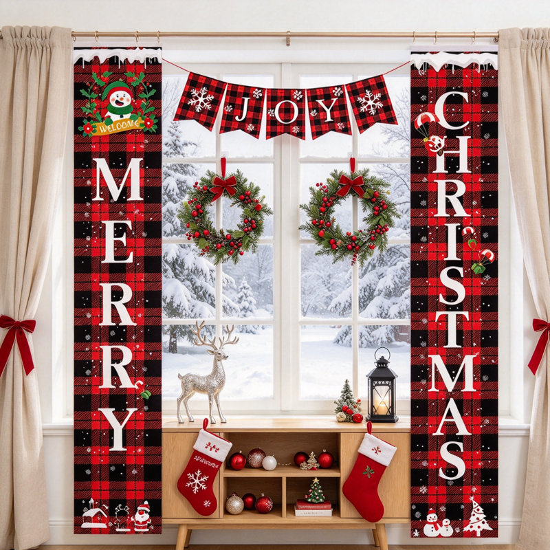 Merry Christmas Porch Banner