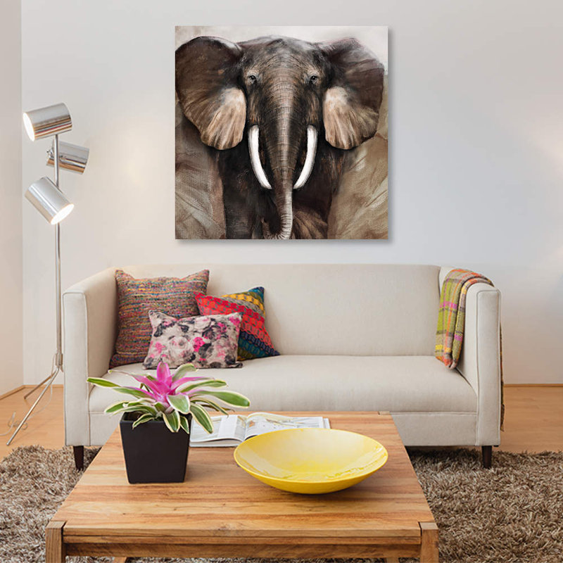 « majestic rencontre », reproduction sur toile, H 26 po x l 26 po x P 1,5 po, Toile tendue, Pas de tapis