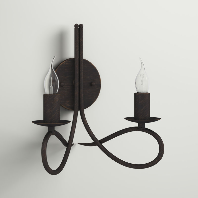 Macarthur Candle Wall Light, Dark Bronze