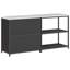 Vidaxl Kitchen Storage Set With Shelf 2 Pcs White 180 X 50 X 92 Cm-117185297
