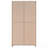 2-Door Engineered Wood Tall Cabinet