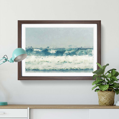 The Rolling Waves in Abstract - Framed Print