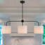 3-light Modern Chandelier Drum Chandelier Island Lights For Kitchen