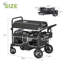 Poussette pour 4 enfants avec poussette pliable-123300916