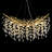 10 - Light 36" Dimmable Tree Branch K9 Crystal Chandelier Modern Linear Kitchen Island Lights-1182214424