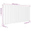 Wall Headboard Solid Wood Pine-417813281