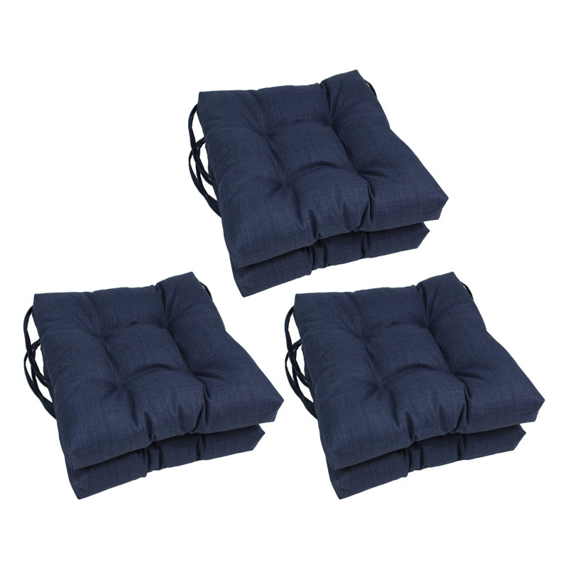 Outdoor 3.5'' Dining Chair Seat Cushion, Azul