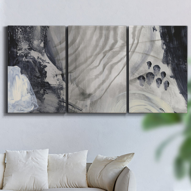 Caprock Canyon - 3 impressions sur toile tendue, H 36 po x l 72 po x P 2 po