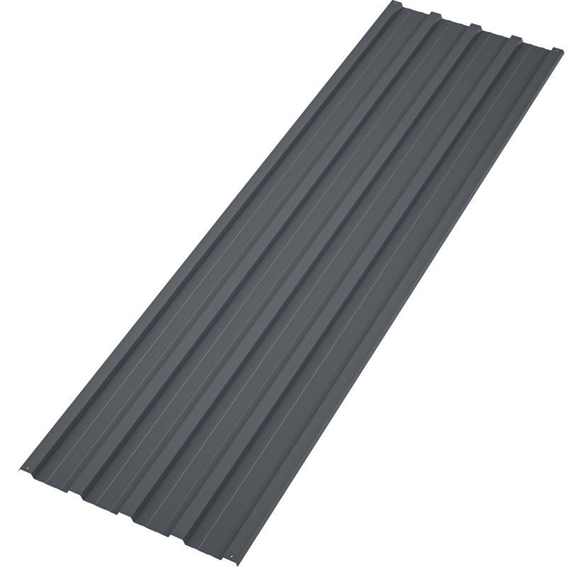 Panneaux de toiture en acier galvanisé, Gris, L 16,77 po x L 60,63 po