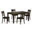 Ensemble de 5 pièces pour 4 pièces comprenant une table de salle à manger rectangulaire avec rallonge papillon et 4 chaises de salle à manger, espresso-131121763-127273673-20548997