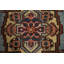 Tapis de couloir géométrique Heriz Serapi fait à la main 3 x 8