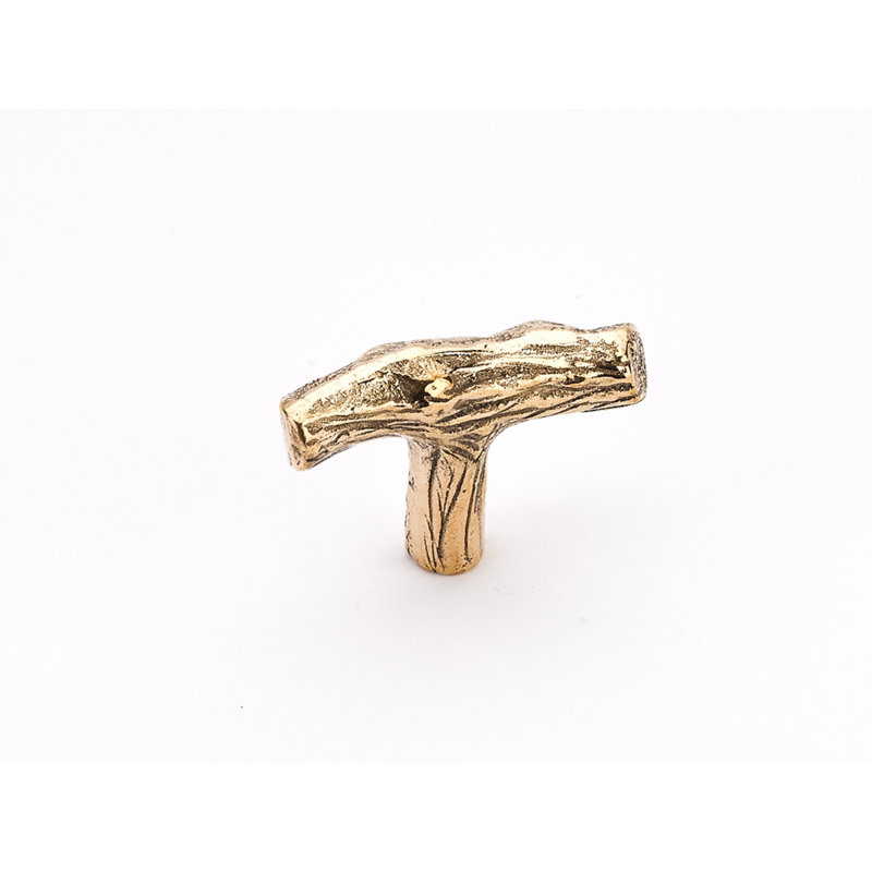 Schaub Mountain Twig Cabinet T-Knob 2", Natural Bronze