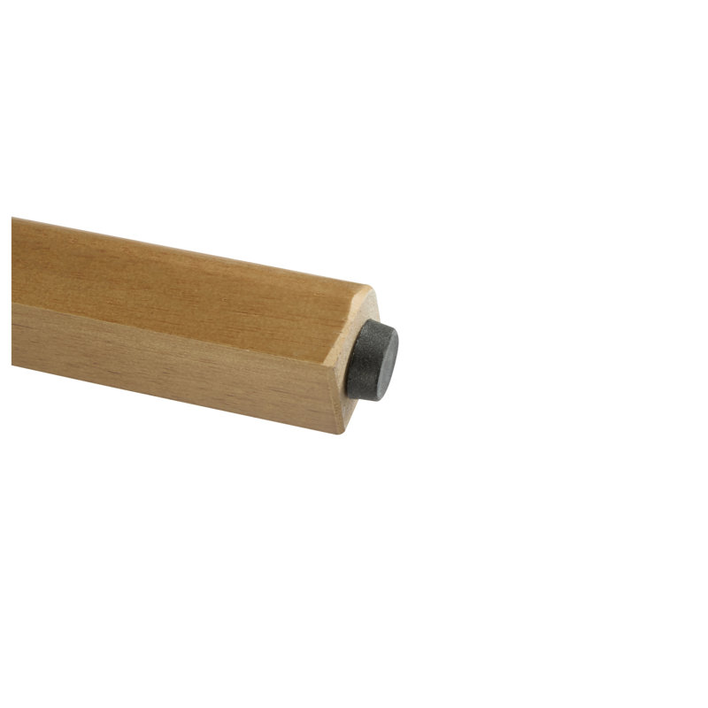 Ensemble de 2 tabourets de bar en bois Bari - finition noyer avec détails en bois cintré et rotin