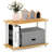 2-Tier No Tools Tube Shelf And End Table With Simple Stylish Design, Easy 5-Minute Assembly, Sturdy And Functional For Any Room