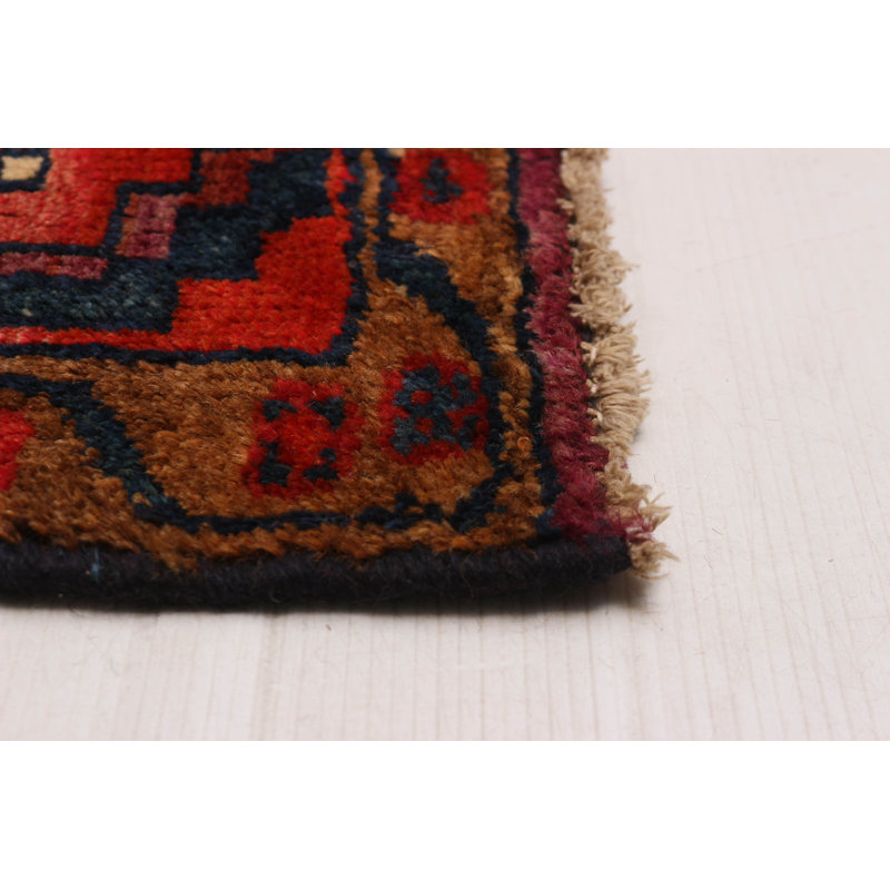 Tapis bleu marine et rouge unique One Of Kind Melis 4 pi 7 po x 8 pi 10 po