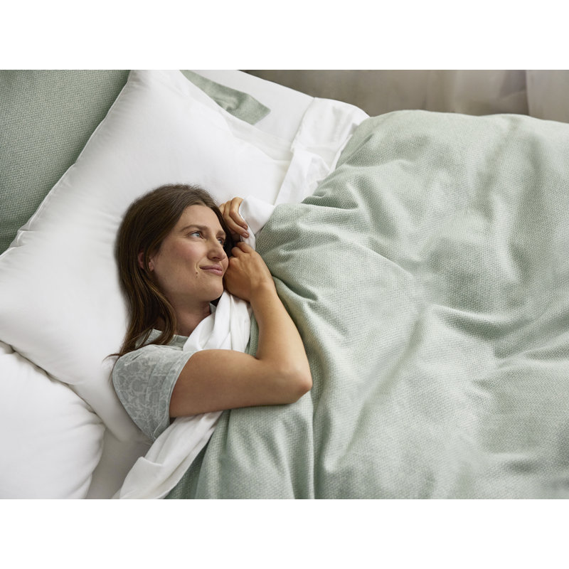 Cloud Duvet Cover, Full/Queen Duvet Cover, Thyme Heather Texture