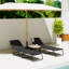 190cm Long Chaise Lounge Set