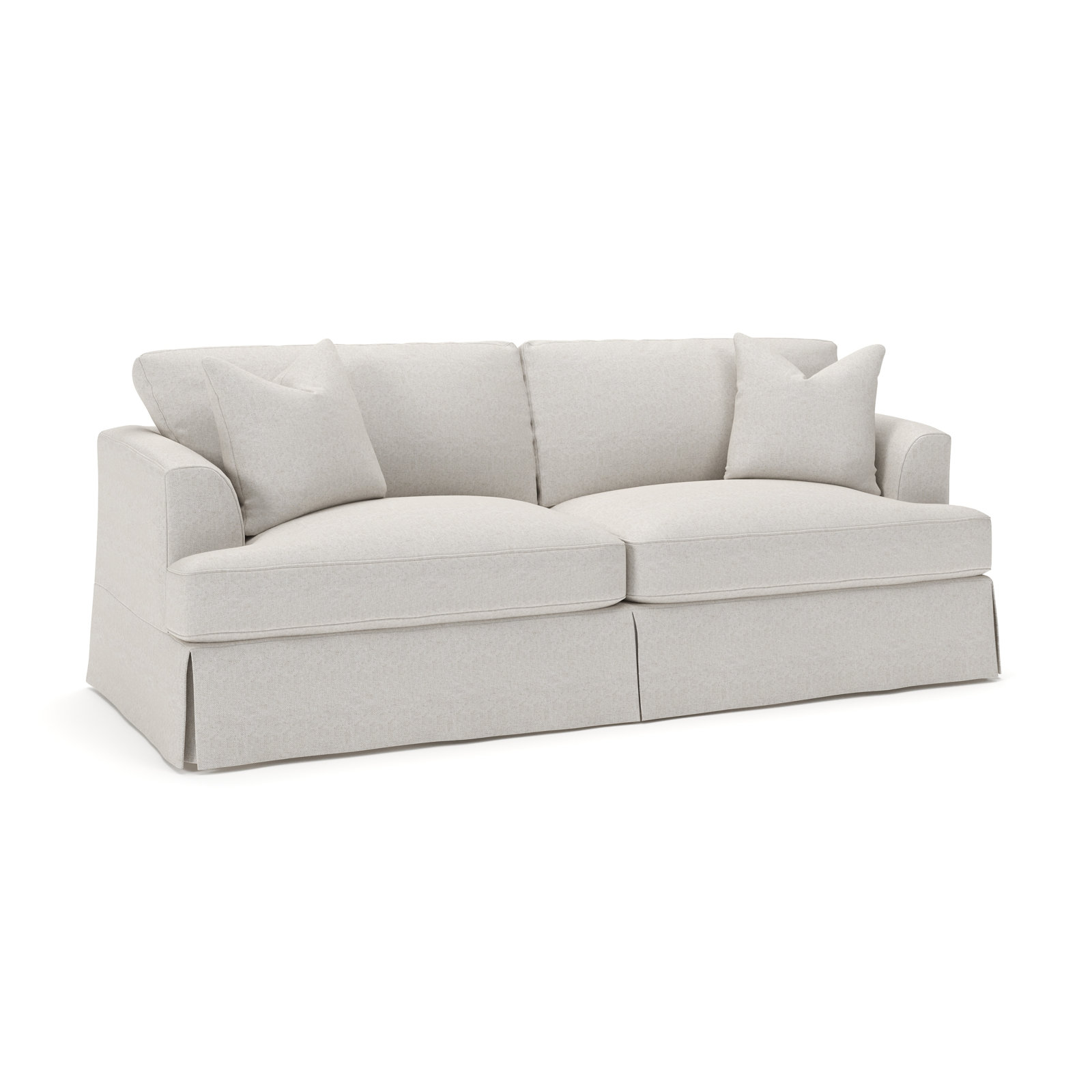 Lucia 92.5'' Upholstered Sofa, Macarena Light Gray Canvas