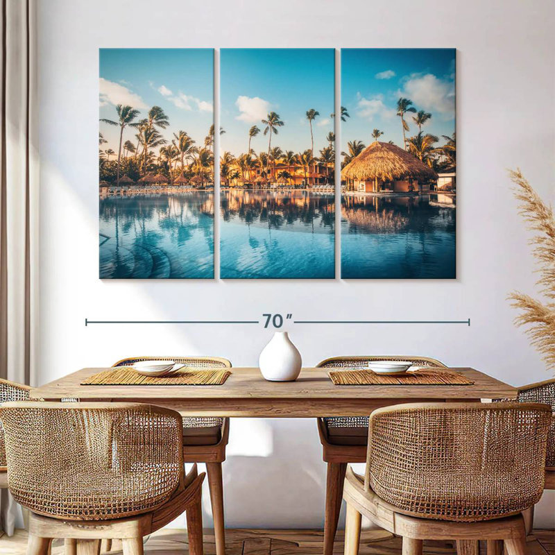 Alvord Summer At Beach Resort, 42" H x 65" W