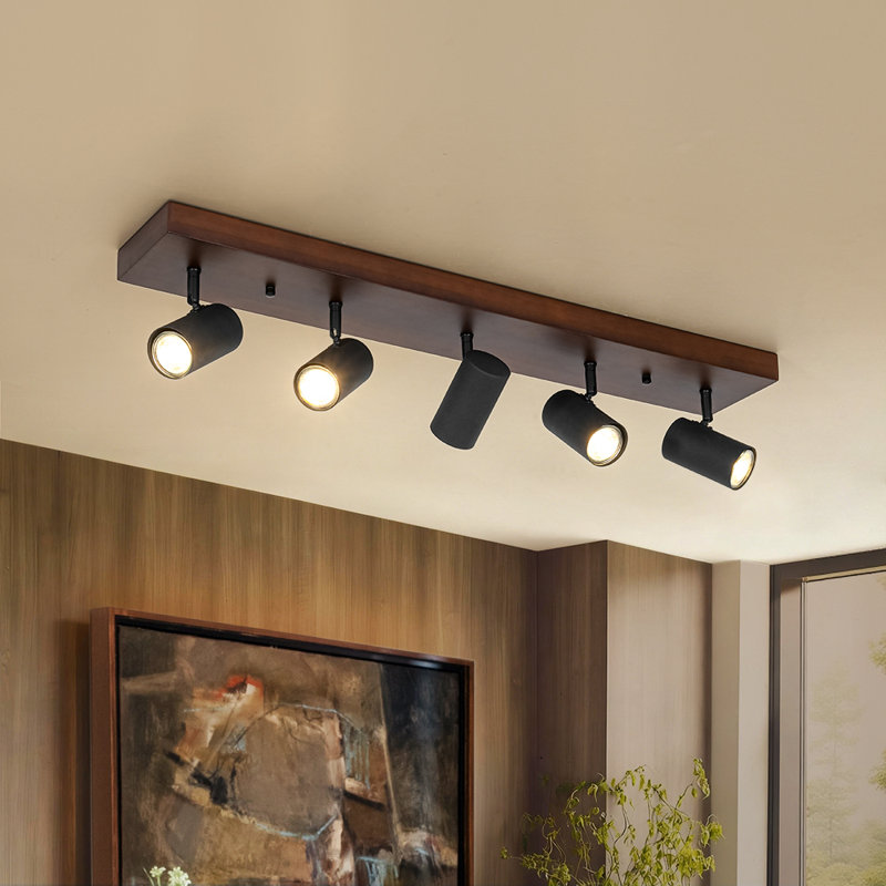 Plafonnier semi-encastré 5 lumières