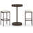 Patio Bar Set Outdoor Bistro Set Bar Stool Bistro Table Poly Rattan-1415231973