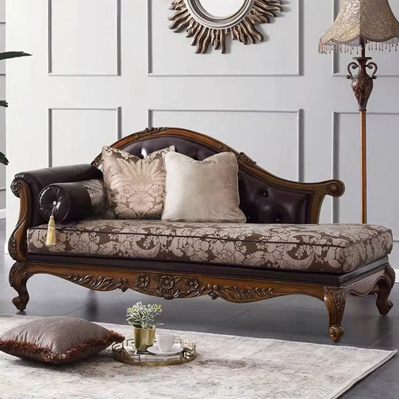 Chaise impériale en bois massif de style américain 70,87 po, Face à la droite