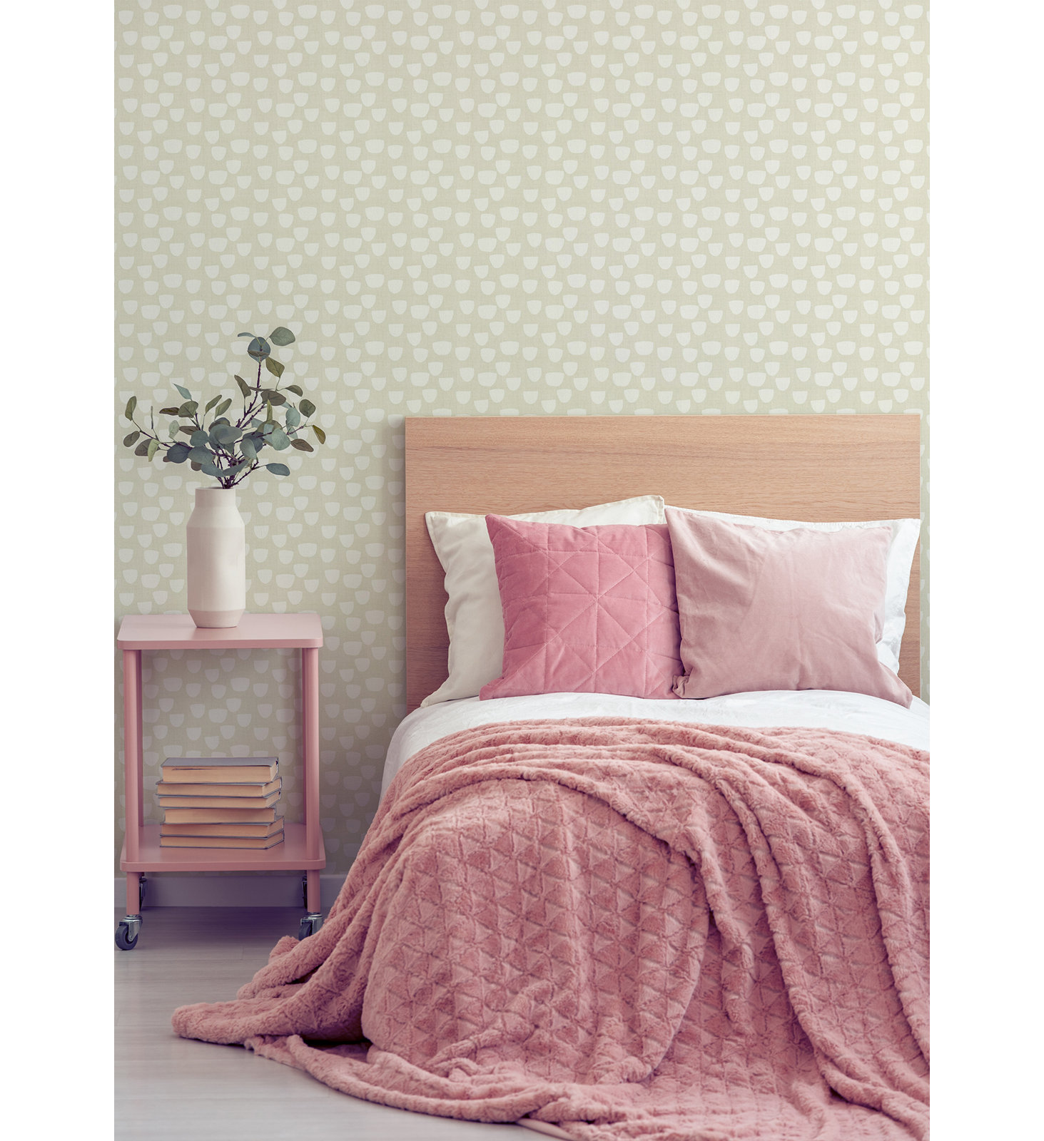 Paper Cups Self-Adhesive Wallpaper, Eucalyptus, Non-pasted, Paper