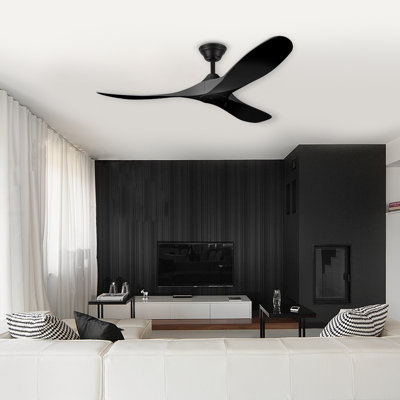 Solid Wood Ceiling Fan With Remote Control