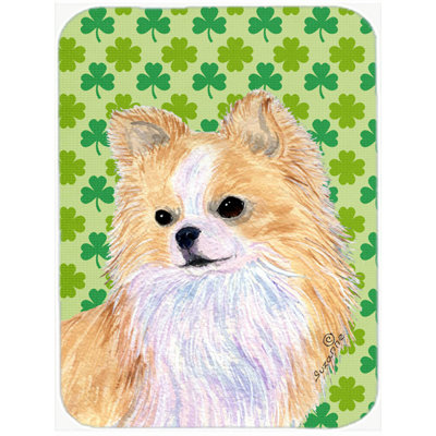 Planche à découper en verre à caroline st. patrick chihuahua st. patrick Shamrock Lucky Irish