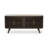 Klever 63" Sideboard Mid Century Modern Acacia Buffet Cabinet with Slatted Doors and Adjustable Shelves for Living Room