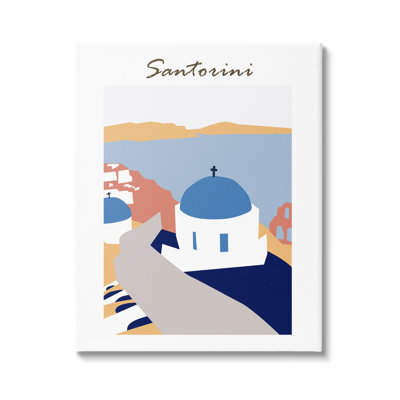 Coastal Cliff Town Santorini