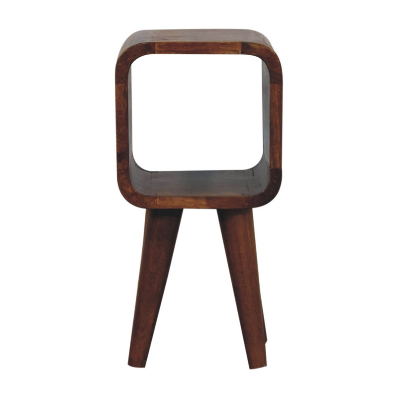 16" Chestnut Solid Wood Square Nightstand