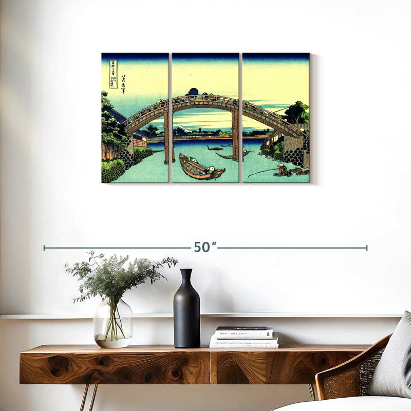 Lilie Fuji Seen Through The Mannen Bridge, 20" H x 33" W